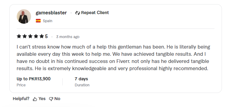 More Client Reviews
